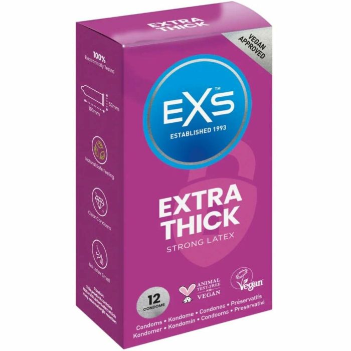Preservativos EXS Extra Thick 12 Unidades 0 Preservativos EXS Extra Thick 12 Unidades 0