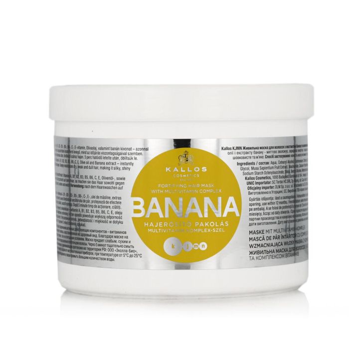 Mascarilla Capilar Kallos Cosmetics Banana 500 ml Mascarilla Capilar Kallos Cosmetics Banana 500 ml