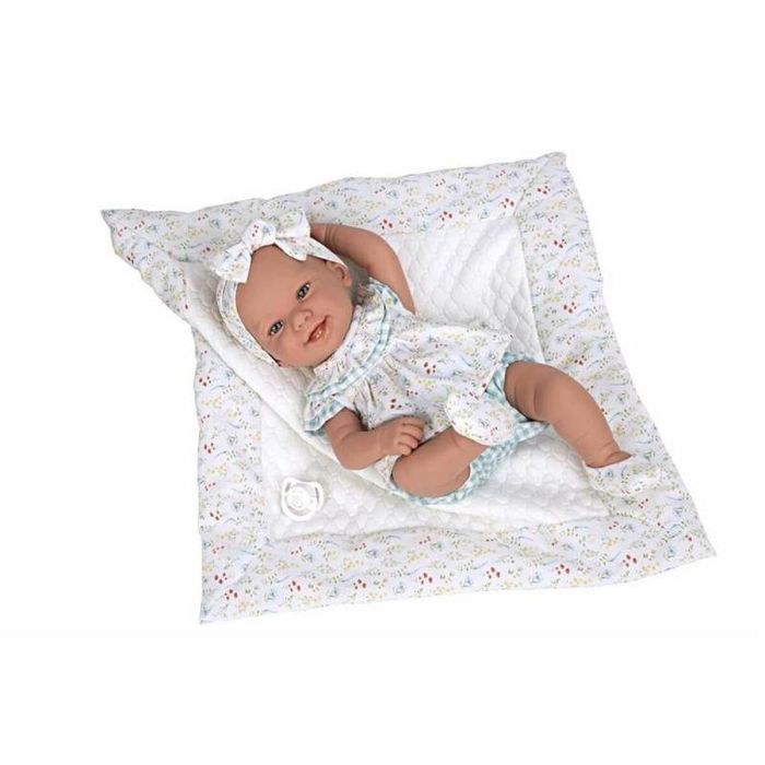 Muñecas Arias Muñeca Elegance Zoe Azul con Manta Cuerpo de Vinilo para Niña 42 cm 4