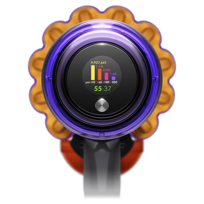 Dyson V15 Detect Absolute Aspiradora Escoba Ciclónica Potente 240 AW con Pantalla y Cepillo LED