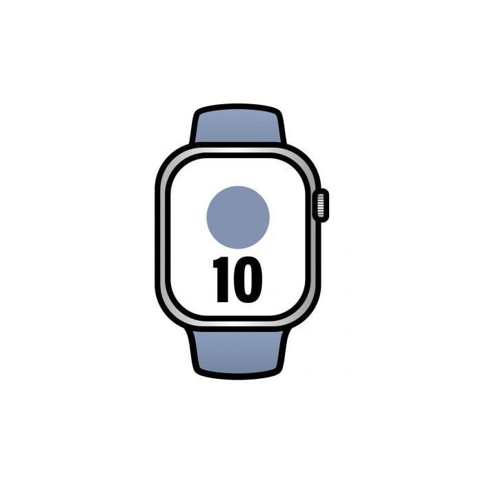 Apple Watch Series 10/ GPS/ 46mm/ Caja de Aluminio / Correa Deportiva Azul Denim M/L Apple Watch Series 10/ GPS/ 46mm/ Caja de Aluminio / Correa Deportiva Azul Denim M/L