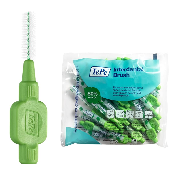 Tepe Extra Soft Interdental Brushes 0,8 mm Green 25 Piezas