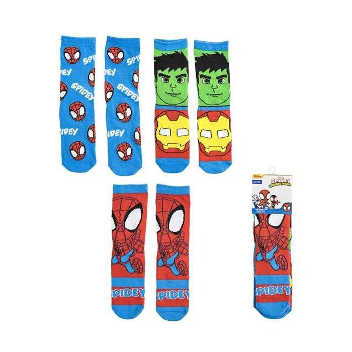 Cerdá Pack Calcetines 3 Piezas Spidey Talla 23-26 Multicolor 1 Cerdá Pack Calcetines 3 Piezas Spidey Talla 23-26 Multicolor 1