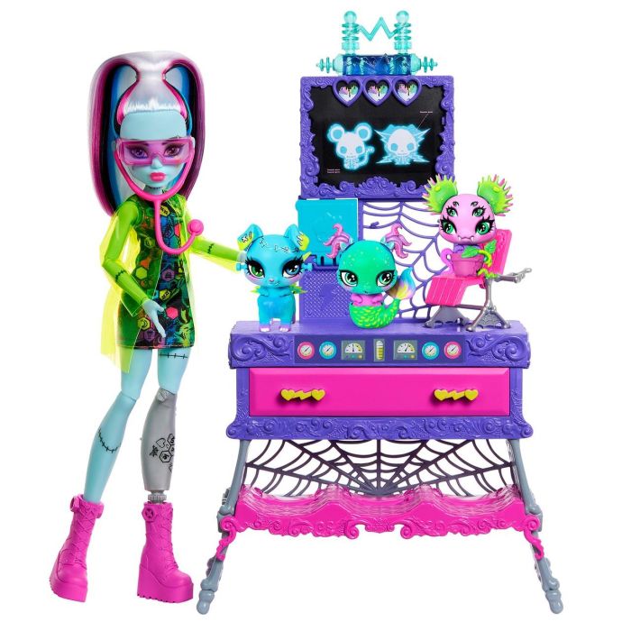 Monster High Jbf18 Laboratorio de Frankie Stein Crea tu Mascota Monstruosa Playset con +30 Piezas y Accesorios Monster High Jbf18 Laboratorio de Frankie Stein Crea tu Mascota Monstruosa Playset con +30 Piezas y Accesorios
