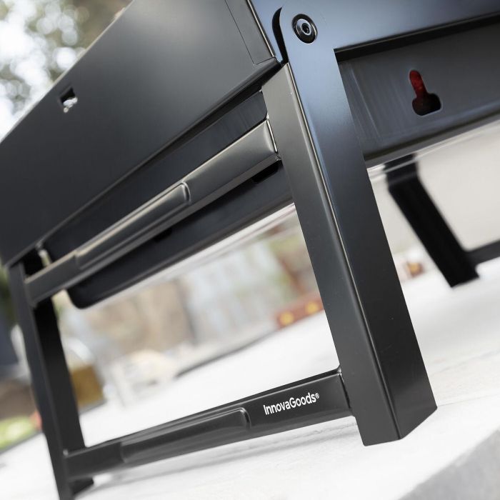 Barbacoa Plegable Portátil para Carbón BearBQ InnovaGoods 8 Barbacoa Plegable Portátil para Carbón BearBQ InnovaGoods 8