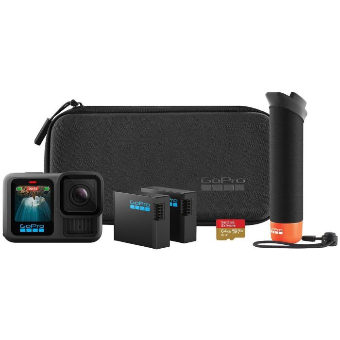 GoPro Hero 13 Bundle - Cámara de Acción 5.3K Ultra HD CMOS 27.6 MP GPS Wifi Accesorios Negro