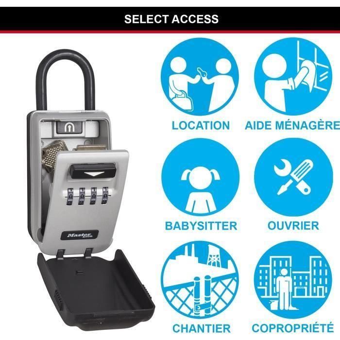 MASTER LOCK Caja de llave segura retroiluminada - Mango 2