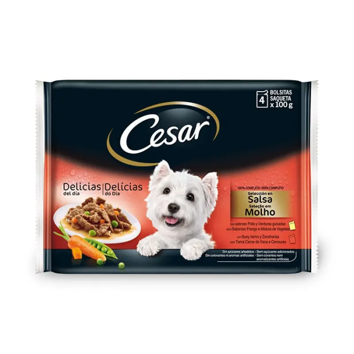 Cesar Multipack Seleccion Salsa 13x4x100 gr Pouch