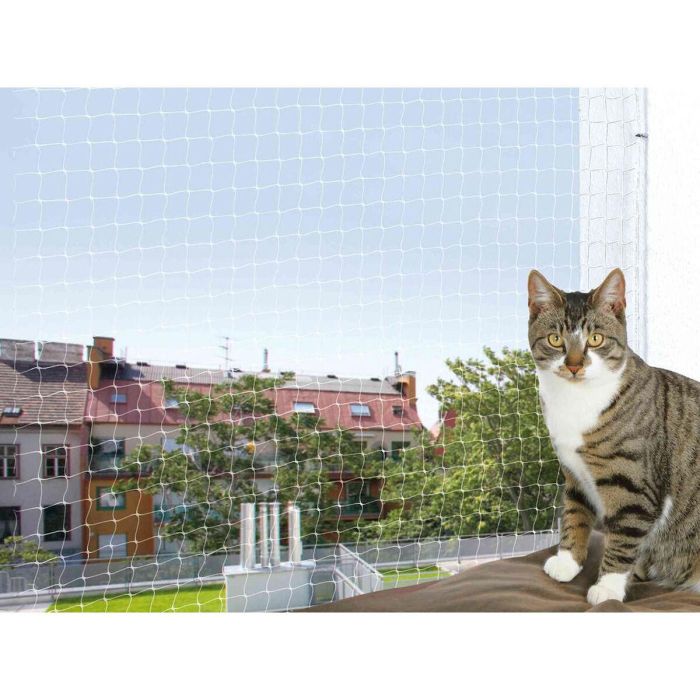 Red de Seguridad para Mascotas Trixie 50 x 40 x 15 cm Transparente Nailon 0 Red de Seguridad para Mascotas Trixie 50 x 40 x 15 cm Transparente Nailon 0