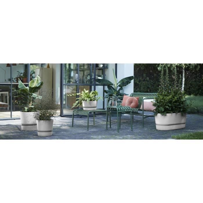 Maceta redonda ELHO Greenville 25 - Exterior - Ø 24.48 x H 23.31 cm - Hormigón vivo gris 5 Maceta redonda ELHO Greenville 25 - Exterior - Ø 24.48 x H 23.31 cm - Hormigón vivo gris 5