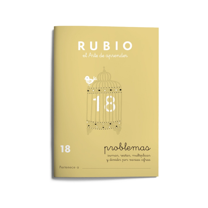 Rubio Cuaderno problemas nº 18 para el desarrollo intelectual del alumno y potenciar enseñanzas 1