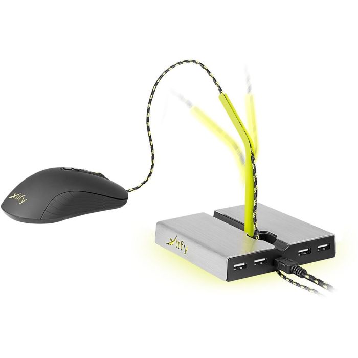 CHERRY Xtrfy Mouse Bungee B4 m. LED 4-port USB Hub 1