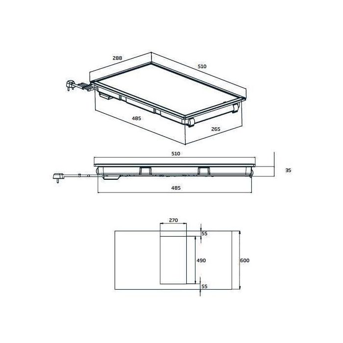 BEKO HDMC32400TX - Placa vitrocerámica - 2 zonas - 3000W - L28.8 x P57cm - Revestimiento de vidrio - Negro 3 BEKO HDMC32400TX - Placa vitrocerámica - 2 zonas - 3000W - L28.8 x P57cm - Revestimiento de vidrio - Negro 3