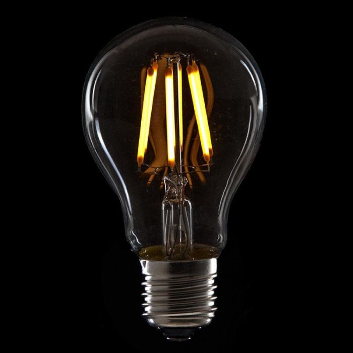 Bombilla LED E27 6W Filamento 560Lm 2000K Luz Cálida 360º Larga Vida 40.000H Equivalente 40W [JTX-J27DH662-WW]