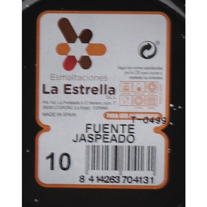La Estrella Fuente 10 cm 0.2L Jaspeada Colección Jaspeada Dimensiones 11 cm (ancho) x 4 cm (alto) x 16 cm (largo) (12 Unidades)