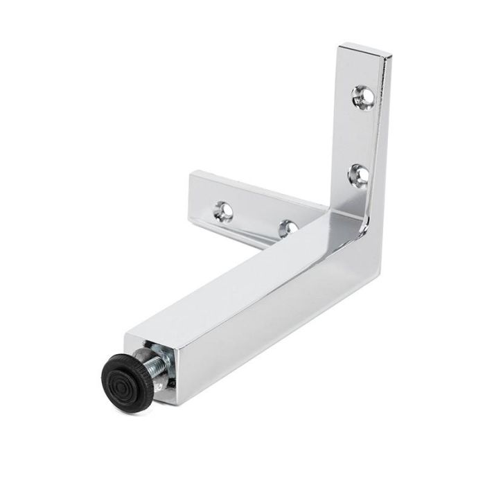 MAFOS Pata Metálica Zamak Quadro Acabado Cromo Brillo Altura H140 2
