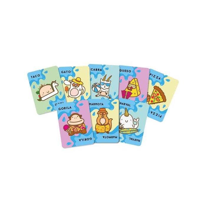 Juego taco, gato waterproof. con 64 cartas resistentes al agua incluye bolsa 1 Juego taco, gato waterproof. con 64 cartas resistentes al agua incluye bolsa 1