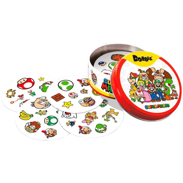 Zygomatic Dobble Super Mario, Juego de Cartas de Observación y Velocidad para 2-8 Jugadores (55 Cartas) 3 Zygomatic Dobble Super Mario, Juego de Cartas de Observación y Velocidad para 2-8 Jugadores (55 Cartas) 3