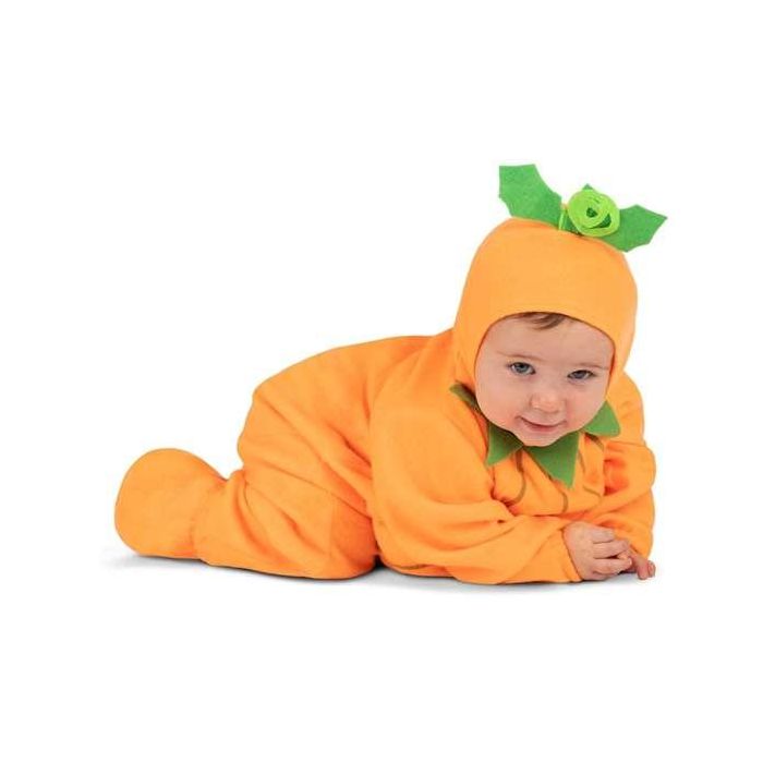 Disfraz pequeña calabaza gorro, mono con barriguita rellena y patucos talla 7-12 m 4 Disfraz pequeña calabaza gorro, mono con barriguita rellena y patucos talla 7-12 m 4
