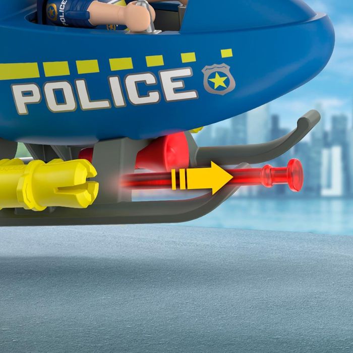 PLAYMOBIL 72080 Helicóptero Policía City Action con Radar - Juguete de Aventuras para Niños +4 Años 4 PLAYMOBIL 72080 Helicóptero Policía City Action con Radar - Juguete de Aventuras para Niños +4 Años 4