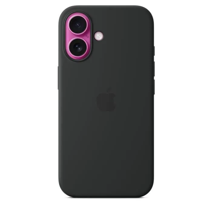 Apple iPhone 16 Funda de Silicona con MagSafe Negra 2