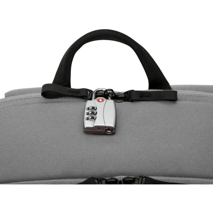 Targus Sagano Mochila para Portátil 15.6" Negro, Gris con Múltiples Bolsillos, Material Reciclado y Protección contra Lluvia 9 Targus Sagano Mochila para Portátil 15.6" Negro, Gris con Múltiples Bolsillos, Material Reciclado y Protección contra Lluvia 9