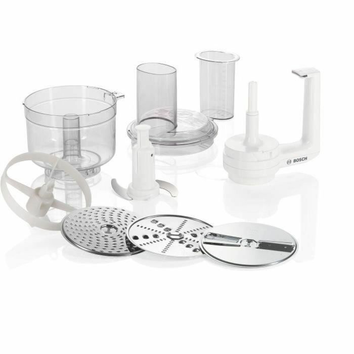 Bosch BOS4242002636962 Batidora multiusos para robot de cocina MUM5 con cuchilla universal, rallador y disco de doble filo - Blanco transparente 2