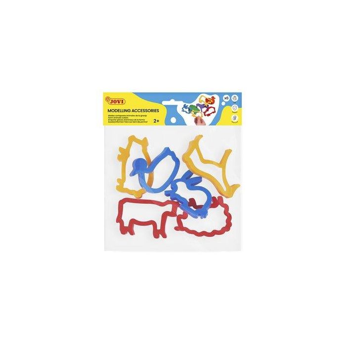 Moldes Jovi Bolsa Animales De La Granja 6 Unidades