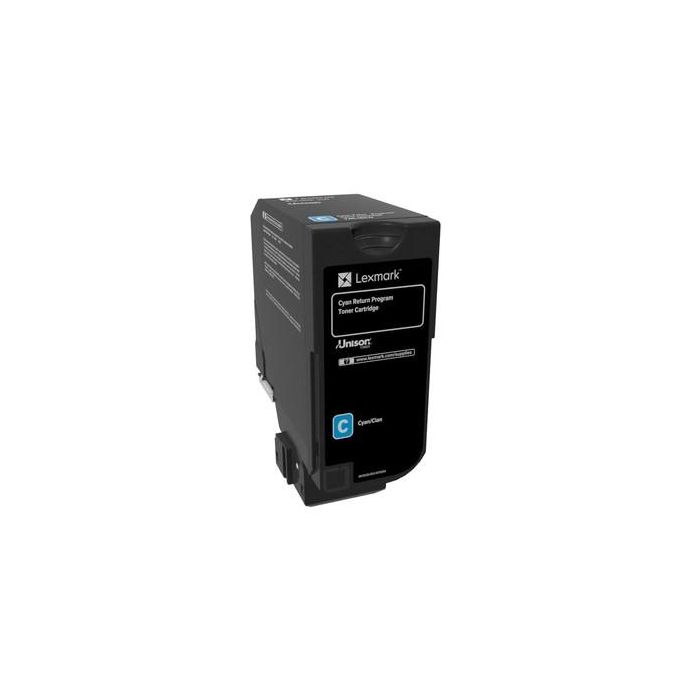 Lexmark 74c20c0 Toner láser original cian para CX725de, CS720de, CS725de - 3.000 páginas