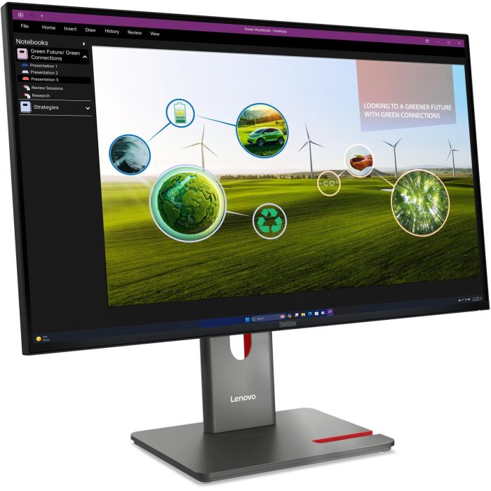 Lenovo P27Q-40 Monitor 27 Pulgadas 2560x1440 IPS 120Hz USB-C KVM Daisy Chain 3