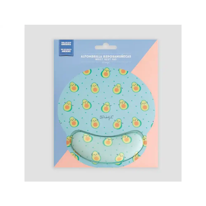 Wondee Alfombrilla de Ratón Ergonómica de Gel con Reposamuñecas, Diseño Aguacates, Antideslizante, Impermeable, 250x230 mm 6