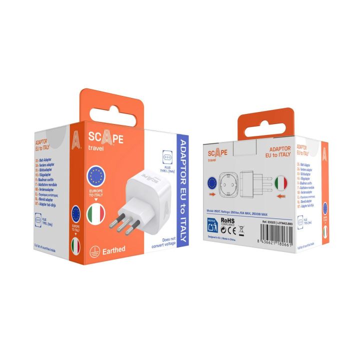 Scape Travel Enchufe Schuko a Italia 2 Scape Travel Enchufe Schuko a Italia 2