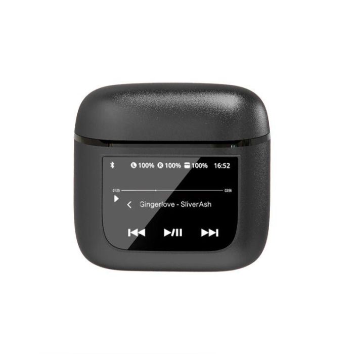 BLAUPUNKT Auriculares Inalámbricos TWS con Pantalla LCD, Cancelación Activa de Ruido ANC y Cancelación de Ruido ENC, Bluetooth