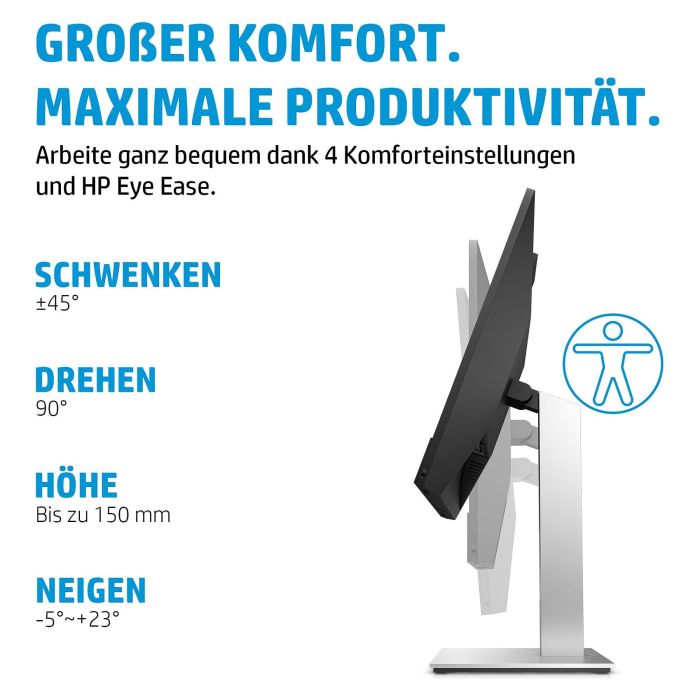 HP E24m G4 Monitor USB-C Conferencing FHD 23.8" IPS 75Hz 5ms 99% sRGB Altavoces Micrófono Cámara 65W PD USB Hub 2