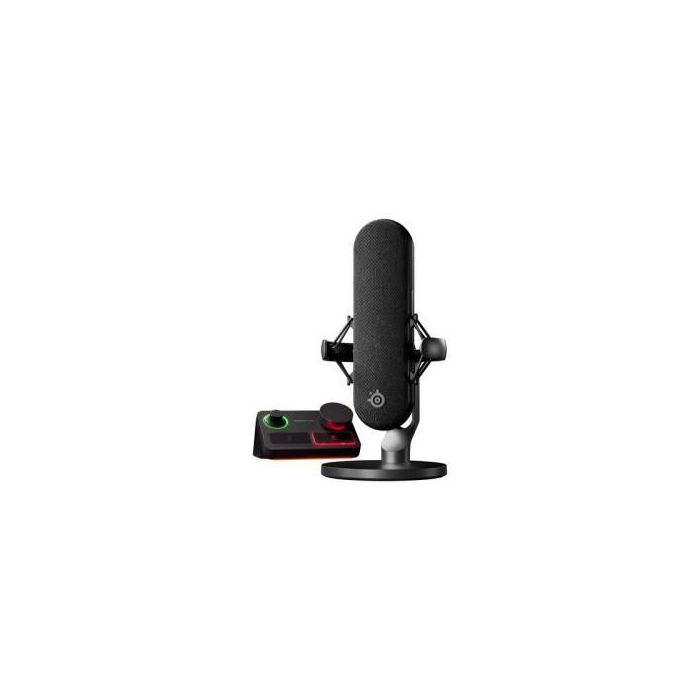 SteelSeries AUC1701825908230 Micrófono Gaming XLR con Calidad de Estudio Alias Pro Negro