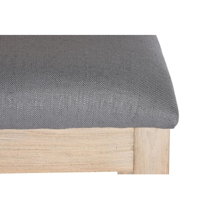 DKD Home Decor Silla Moderna Gris Oscuro de Poliéster y Abeto, Desmontable, Altura Asiento 51 cm, 61x86x46 cm 3