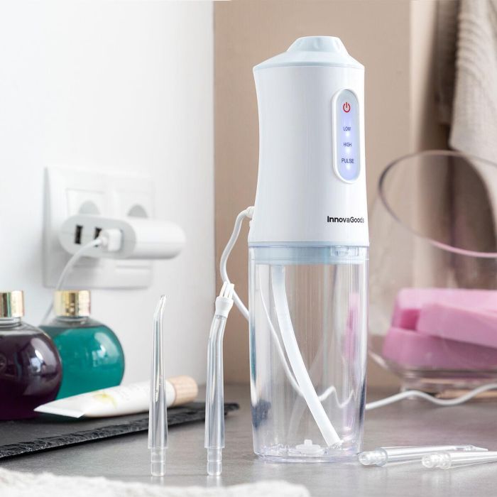 Irrigador Dental Recargable Portátil Denter InnovaGoods 6 Irrigador Dental Recargable Portátil Denter InnovaGoods 6