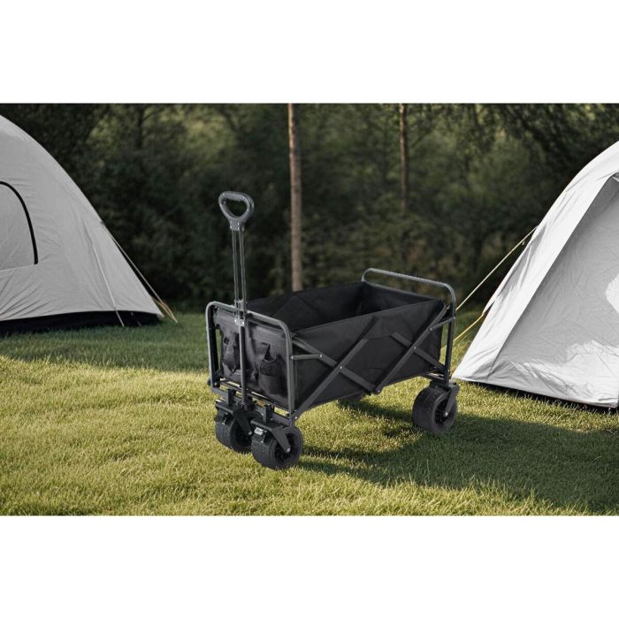 DKD Home Decor Carro de Terraza y Jardín Metal Poliéster 58 x 56 x 83.5 cm 1 DKD Home Decor Carro de Terraza y Jardín Metal Poliéster 58 x 56 x 83.5 cm 1