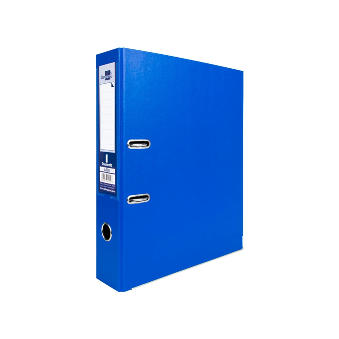 Liderpapel Archivador Folio 2 Anillas Mecanismo de Palanca 75mm Azul 3