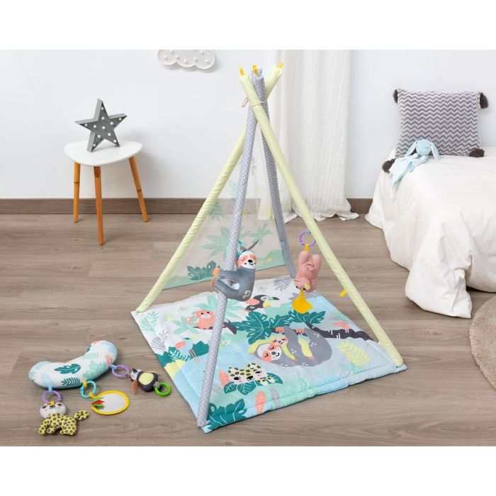 Juguete Teepee Mantita De Actividades Perezoso Para Bebés +2 Meses 2 En 1 Con 3 Juguetes Incluidos 0 Juguete Teepee Mantita De Actividades Perezoso Para Bebés +2 Meses 2 En 1 Con 3 Juguetes Incluidos 0