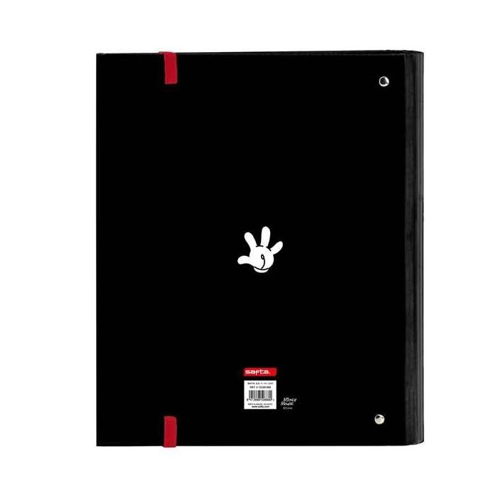 Safta Carpeta de Anillas 4x35mm A4 T-Duras C-Goma Mickey Mouse "Mickey Mood" 100H 2