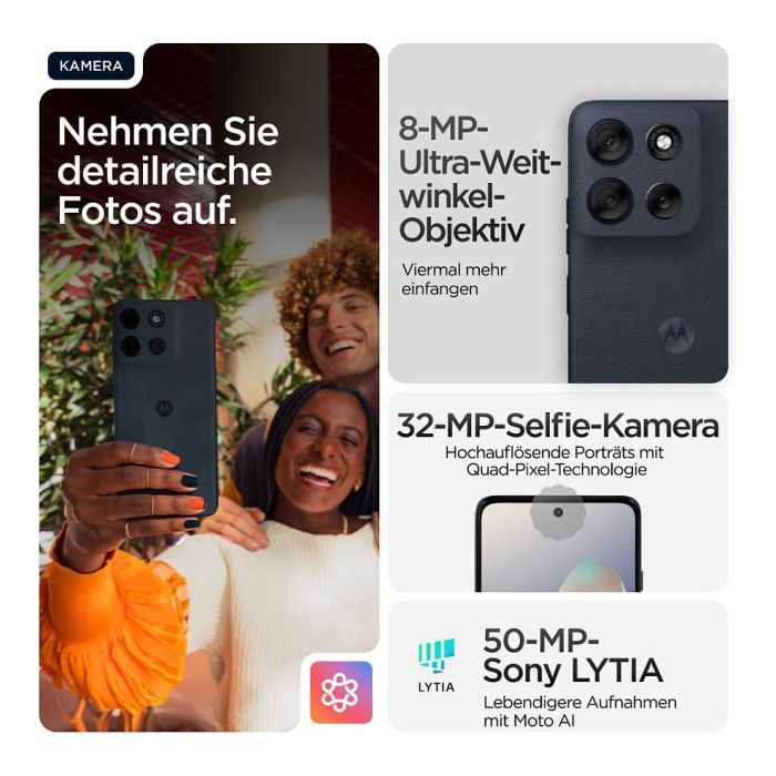 Motorola Moto G56 5G Smartphone 8GB RAM 256GB Almacenamiento Black Oyster 5