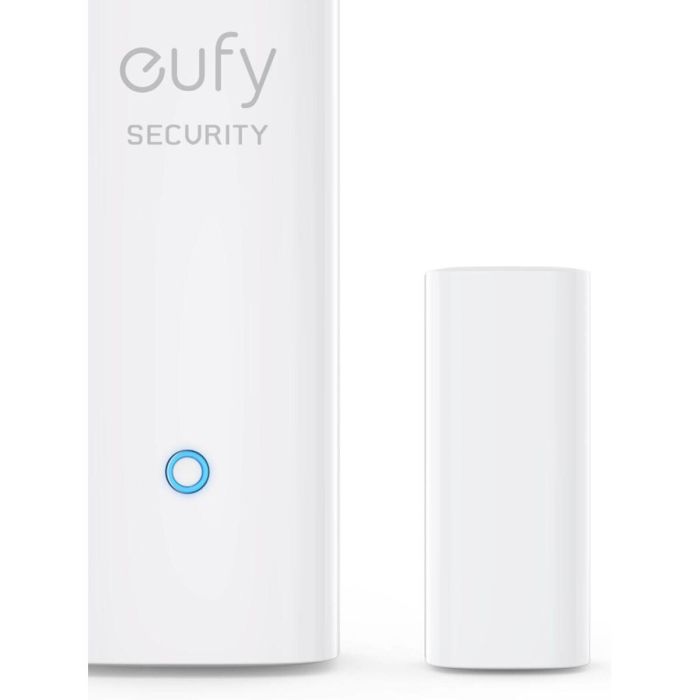 Eufy T89000D4 Sensor de Puerta y Ventana Inalámbrico Blanco, Alarma 100dB, Batería 2 Años, Compatible con HomeBase 7