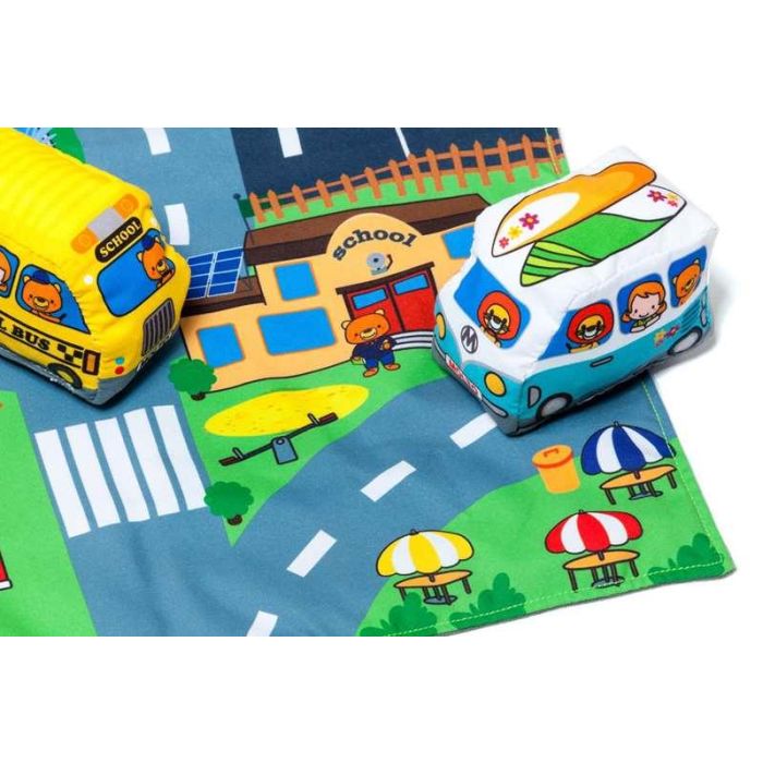 Tapiz blandito city and fun con 9 vehiculos de tela (se convierte en maleta) 8 Tapiz blandito city and fun con 9 vehiculos de tela (se convierte en maleta) 8
