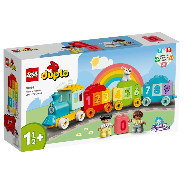Lego Tren de los Números 10954, Juego de Construcción Educativo para Aprender a Contar, a Partir de 18 Meses, 23 Piezas 7