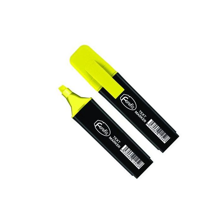 Marcador Fluor Forofis 250 Amarillo (Set de 12)