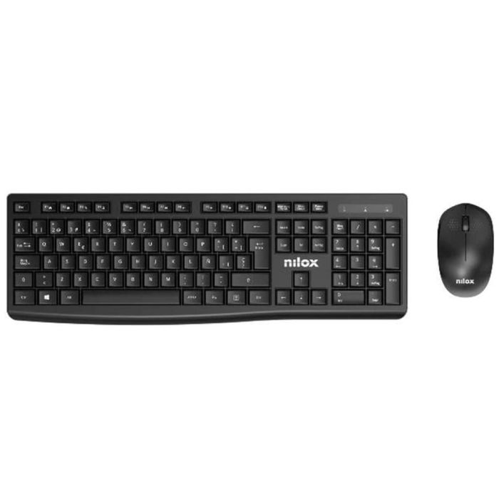 Teclado y Ratón Inalámbrico Nilox NXKMWE012 Qwerty Español