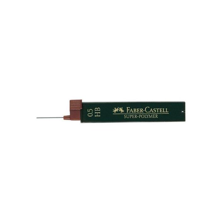 Faber Castell Minas Super-Polymer 0.5 mm Hb Estuche 12 Ud Grafito