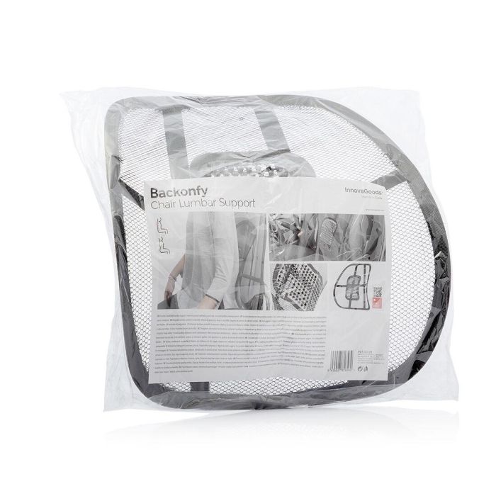 Respaldo Lumbar Portátil Transpirable Backonfy InnovaGoods 1 Respaldo Lumbar Portátil Transpirable Backonfy InnovaGoods 1