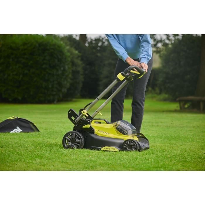 Cortacésped de empuje 18V - RYOBI - Corte Ø 40 cm - Recogida y mulching - 1 batería 18V 5 Ah + 1 cargador 3 Cortacésped de empuje 18V - RYOBI - Corte Ø 40 cm - Recogida y mulching - 1 batería 18V 5 Ah + 1 cargador 3